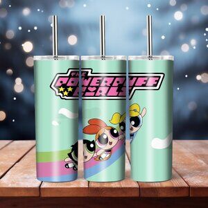 The Power Puff 20oz Tumbler, Cartoon Travel Mug